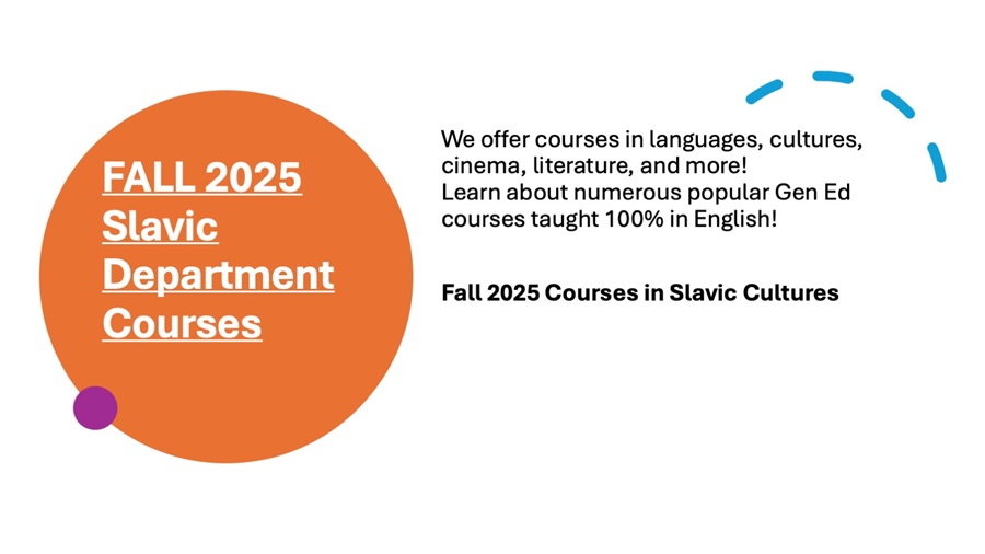 Fall 2025 Slavic Department Courses slide