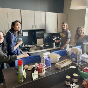 Students cooking