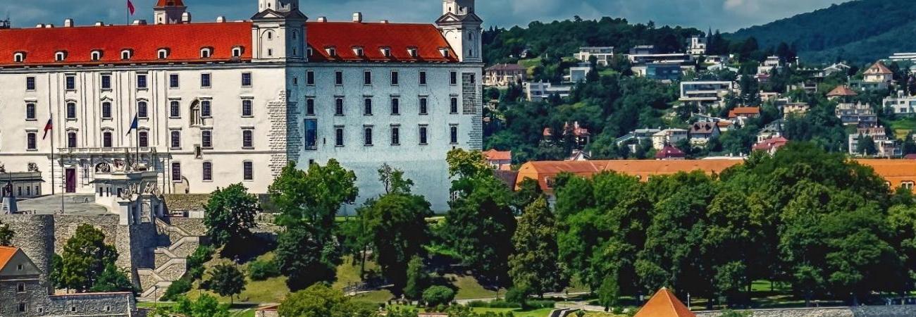Landscape of  a town in Slovakia
